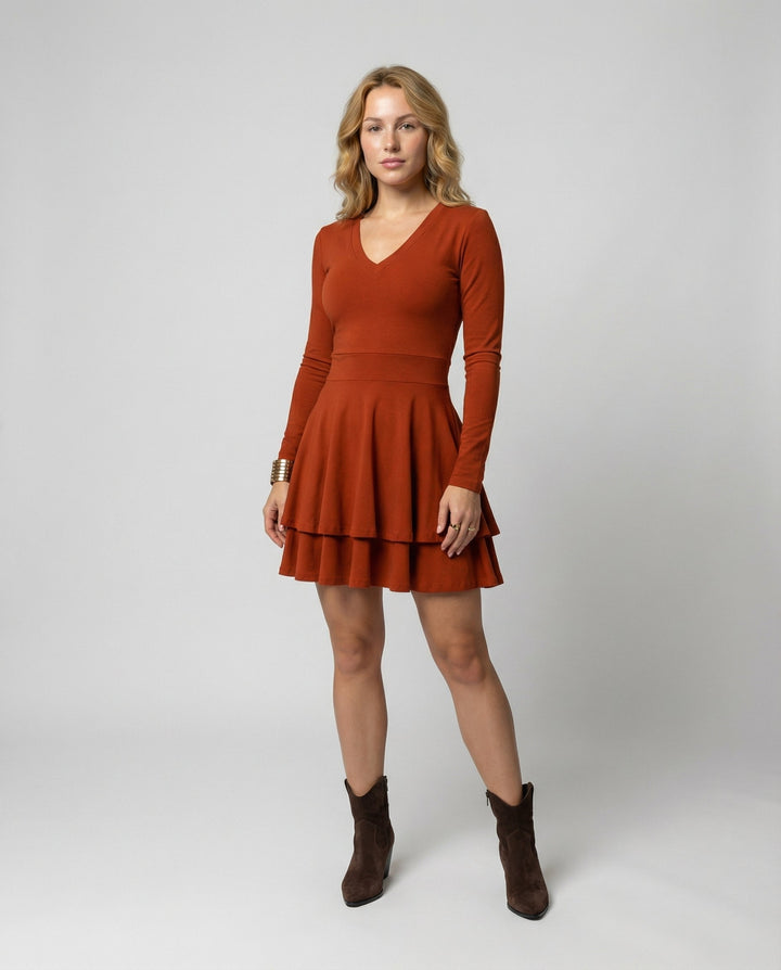 Women’s Wrap Dress Ruffles