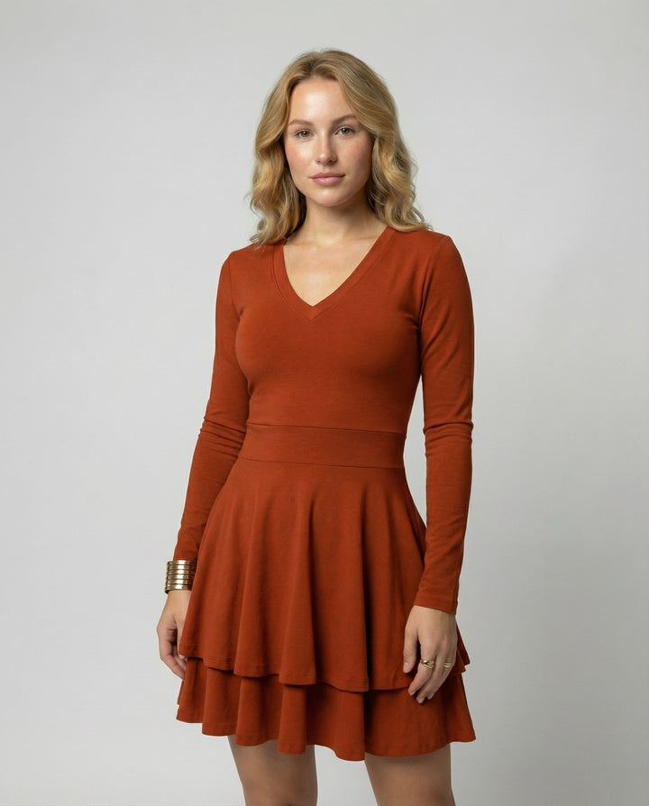 Women’s Wrap Dress Ruffles