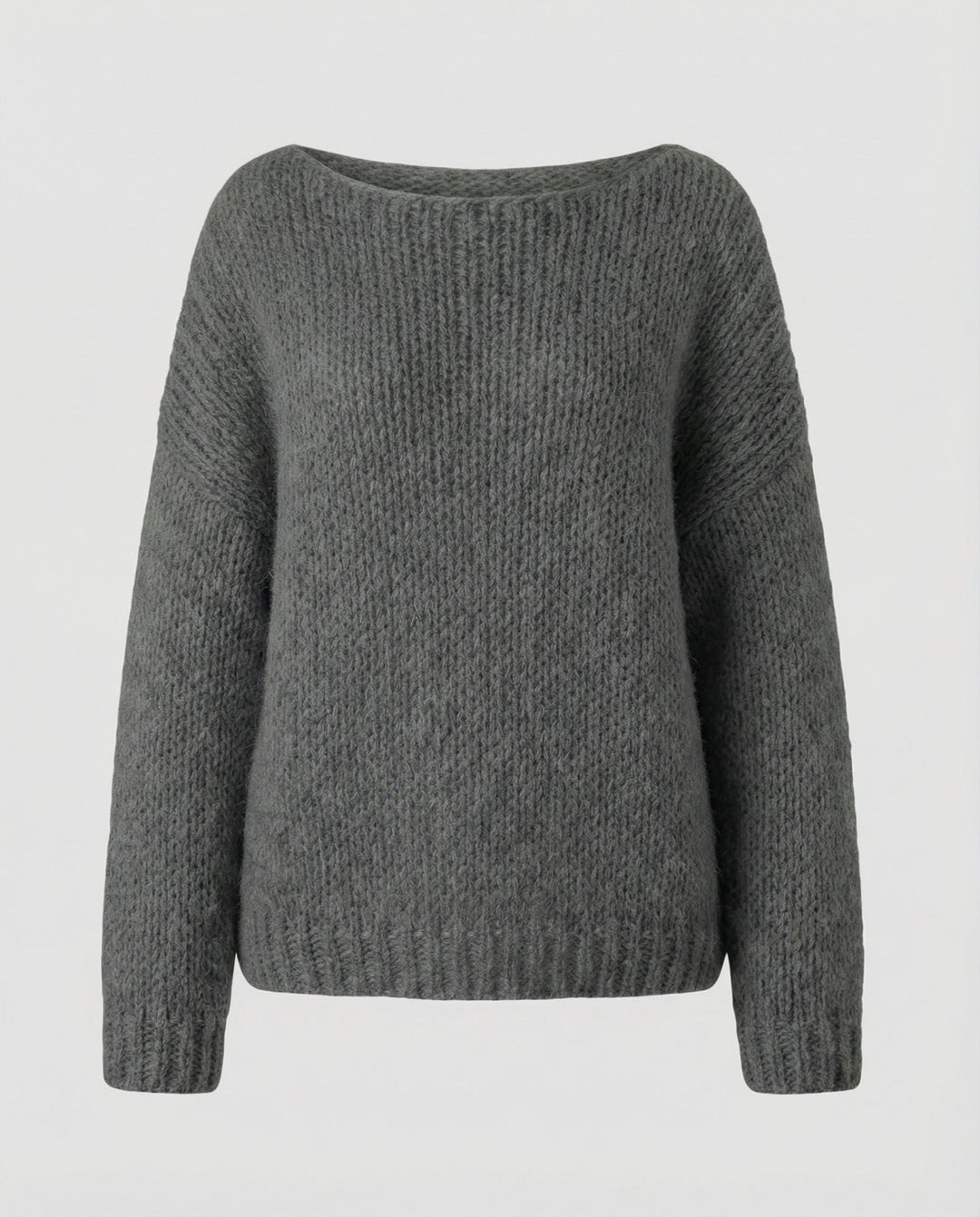 Oversized Pullover U Boat Neck