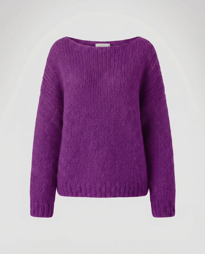Oversized Pullover U Boat Neck