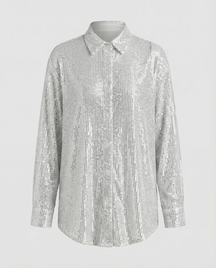 Sparkling Oversize Blouse Women