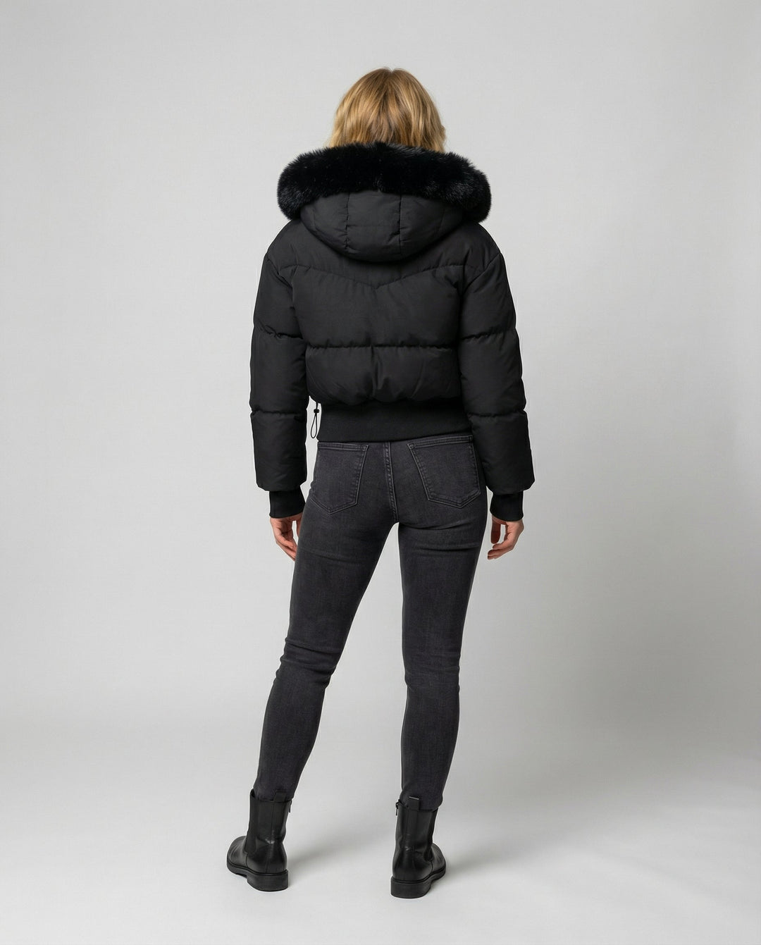 Stylish Warm Cropped Down Jacket Women