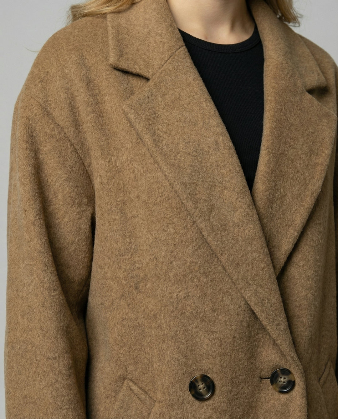 Elegant Oversized Wool Coat Women