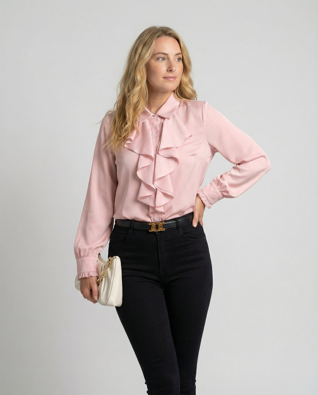 Ladies Blouse Ruffles Elegance