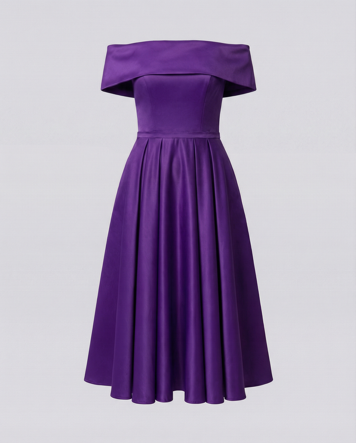 Strapless Satin Party Dress Women