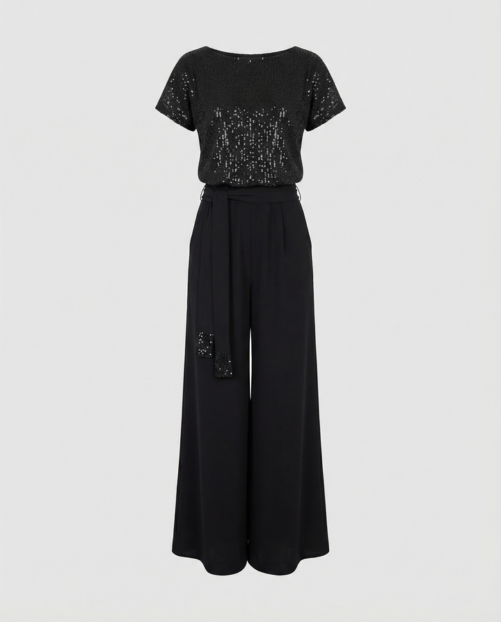 Glitter Jumpsuit Women Elegant