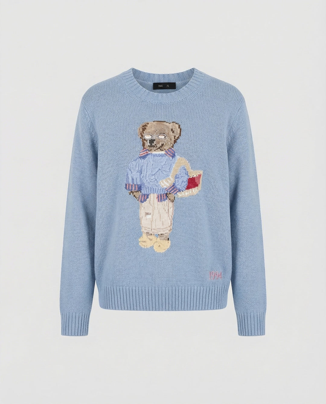 Bear knit sweater women loose