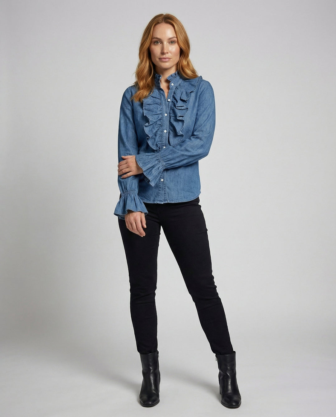 Elegant Gathered Blouse Women