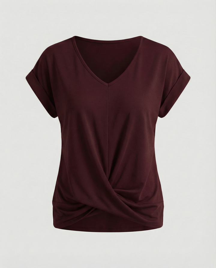 Elegant Women's V-Neck Blouse
